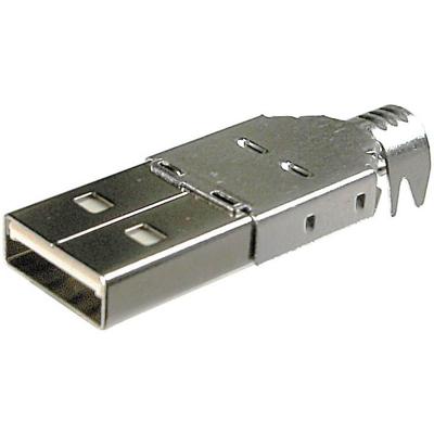 BKL Electronic 10120098 10120098 USB-stekker voor zelfbouw Stekker, recht Type A (A-USBPA-N) 1 stuk(s)