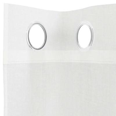 Gordijnen voile met doorvoertules 2 st wit Gordijnen voile met doorvoertules 2 st wit