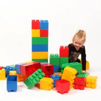 Polesie xxl bouwblokken 45 stuks - thumbnail
