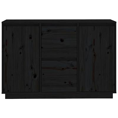 Dressoir 111x34x75 cm massief grenenhout zwart Dressoir 111x34x75 cm massief grenenhout zwart
