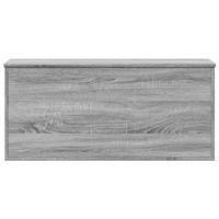 Opbergbox 100x42x46 cm bewerkt hout grijs sonoma eikenkleurig - thumbnail