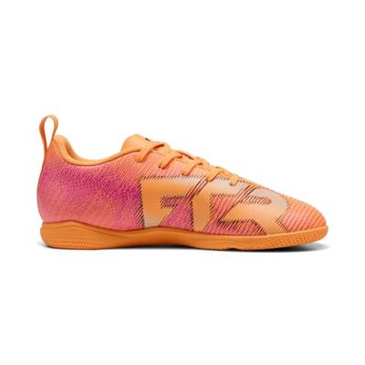 PUMA Future 8 Play Zaalvoetbalschoenen (IN) Kids Oranje Roze Zwart