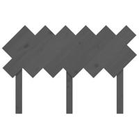 Hoofdbord 122,5x3x80,5 cm massief grenenhout grijs - thumbnail