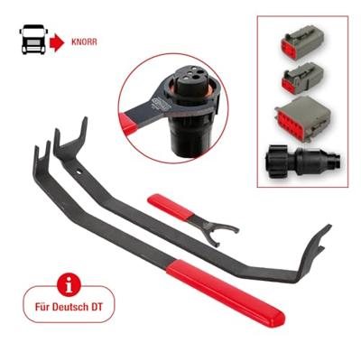 KS Tools 460.0505 Stekker-ontgrendelingsgereedschapsset voor Knorr rem, 3-delig