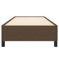 Bedframe zonder matras 90x200 cm stof donkerbruin - thumbnail