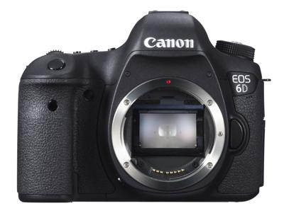 Canon EOS 6D SLR-Digitalkamera (20,2 MP, 7,6cm (3 Zoll) Display, DIGIC 5+, WLAN und GPS) nur Gehäuse schwarz