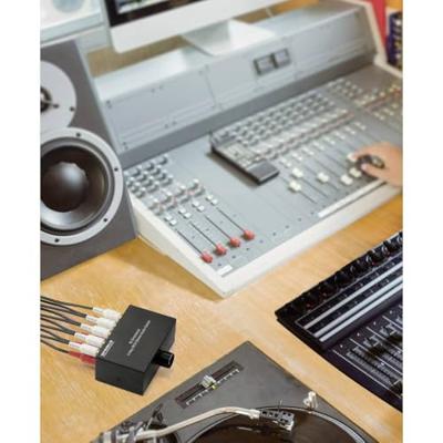 SpeaKa Professional SP-AS-500 Cinch-audio-switch 4 poorten Met metalen behuizing