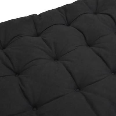 VidaXL Ligbedkussen 160x50x10 cm kunstsuède zwart