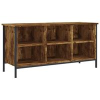 VidaXL Schoenenkast 100x35x50 cm bewerkt hout gerookt eikenkleurig - thumbnail