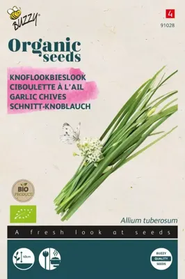 Organic Bieslook Knoflook (Bio) zaden Buzzy - Buzzy