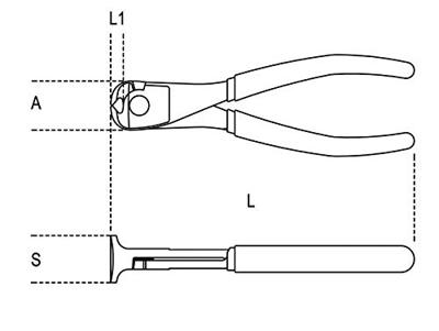 Beta 1088BM-HS 200 Kopkniptangen twee componenten handgreep H-SAFE - 010884040 010884040