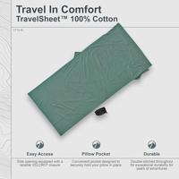 Cocoon Travel Sheet XL Cotton Lakenzak Cactus Blue - thumbnail
