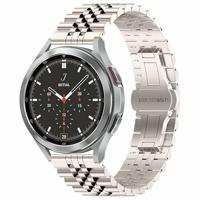 By Qubix - Stalen band - Starlight/sterrenlicht - Compatible met Xiaomi Redmi Watch 5 Active/Redmi Watch 5 Lite - Compatible Xiaomi bandje - thumbnail