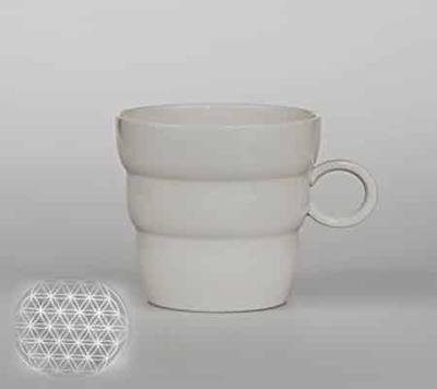 Mok Shinno met Bloem des Levens Zilvergrijs