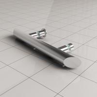 Losse Deurgreep Type 3 Chroom Aqua Splash - thumbnail