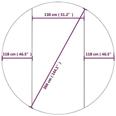 VidaXL Zwembadgrondzeil ø366 cm polyester geotextiel lichtgrijs VidaXL Zwembadgrondzeil ø366 cm polyester geotextiel lichtgrijs