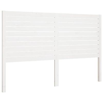 Hoofdbord 166x4x100 cm massief grenenhout wit