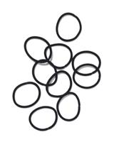 HEMA Haarelastiekjes zwart- 10 stuks (zwart) - thumbnail