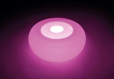 Intex 68697 Opblaasbare LED-Verlichting Poef 33x86 cm - thumbnail