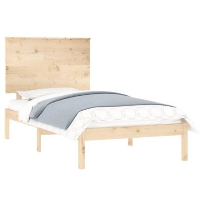 Bedframe massief hout 75x190 cm