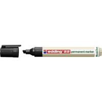 Viltstift edding 22 eco schuin 1-5mm zwart - thumbnail