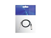 OMNITRONIC Adapter Cable XLR(M)/Jack mono 0.9m bk - thumbnail