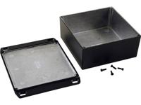 Hammond Electronics 1590WKKFLBK Universele behuizing 125 x 125 x 57 Aluminium Zwart 1 stuk(s) - thumbnail