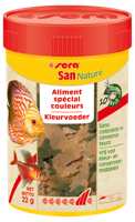 Sera San Nature 100 ml - Kleurvoer voor Siervissen Zonder Kunstmatige Stoffen, Versterkt Kleuren & Vitaliteit - thumbnail