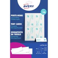Tafelnaambord Avery L4794-10 120x45mm wit 10 stuks - thumbnail