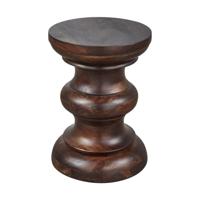 Woood Jonah bijzettafel hout Donkerbruin - thumbnail