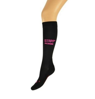STAPP Horse Paardrijsokken Deocell Zwart / Roze-35/38