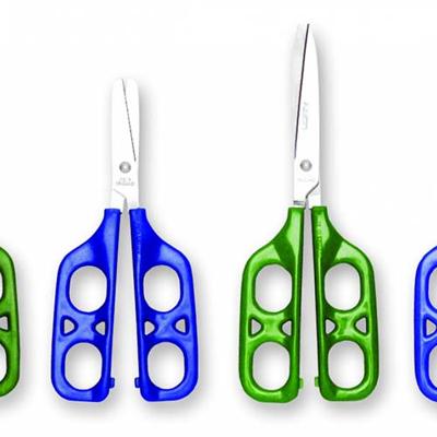 Schaar met dubbel oog - gepunt 75 mm rechts