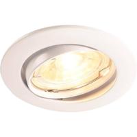 SLV Richtbare inbouwspotPika GU10 8,3cm rond wit - 1000718 - thumbnail