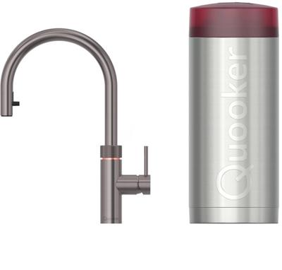 Quooker Flex met COMBI+ boiler 3-in-1 kokendwaterkraan gunmetal