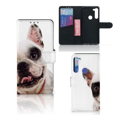 Motorola G8 Power | Telefoonhoesje | Met pasjeshouder | Franse Bulldog Motorola G8 Power | Telefoonhoesje | Met pasjeshouder | Franse Bulldog