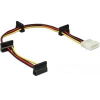 DeLOCK Kabelvoeding Molex 4-pins stekker > 4x SATA 15-pins adapter - thumbnail
