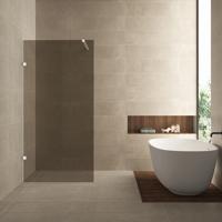 Inloopdouche Wiesbaden Less 100x200 cm 8 mm Nano Vintage Brons Glas Mat Wit - thumbnail