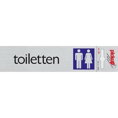Route Alulook 165 x 44 mm Sticker toiletten Pickup - Pickup