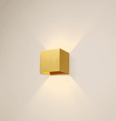 Artdelight Wandlamp Gymm 10x10 cm excl. G9 mat goud