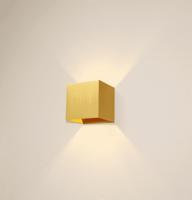 Artdelight Wandlamp Gymm 10x10 cm excl. G9 mat goud - thumbnail