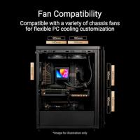 Asus 90DC00M0-B39010 Tower PC-behuizing Zwart - thumbnail