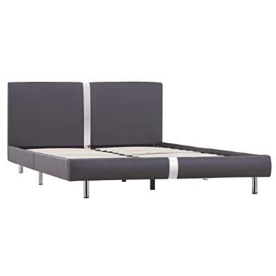 Bedframe kunstleer grijs 140x200 cm Bedframe kunstleer grijs 140x200 cm