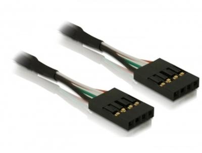 Delock USB-kabel Shrouded header 4-polig, Shrouded header 4-polig 0.40 m Zwart 82426 Delock USB-kabel Shrouded header 4-polig, Shrouded header 4-polig 0.40 m Zwart 82426