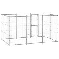 Hondenkennel 7,26 m² gegalvaniseerd staal - thumbnail