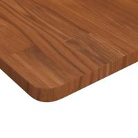 Wastafelblad 60x40x2,5cm behandeld massief hout donkerbruin - thumbnail