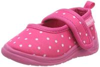 Playshoes pantoffels Stippen Fuchsia Wit-30-31 - thumbnail