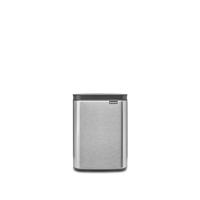 Brabantia Bo afvalemmer 4 liter met kunststof binnenemmer matt steel fingerprint proof - thumbnail
