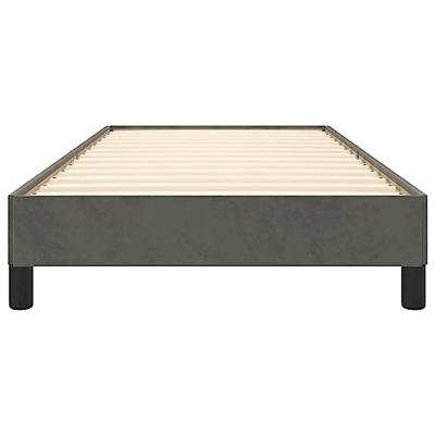 Bedframe zonder matras 100x200 cm fluweel donkergrijs