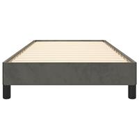 Bedframe fluweel donkergrijs 100x200 cm - thumbnail