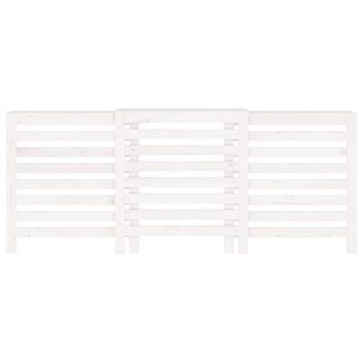 VidaXL Radiatorombouw 210x21x85 cm massief grenenhout wit
